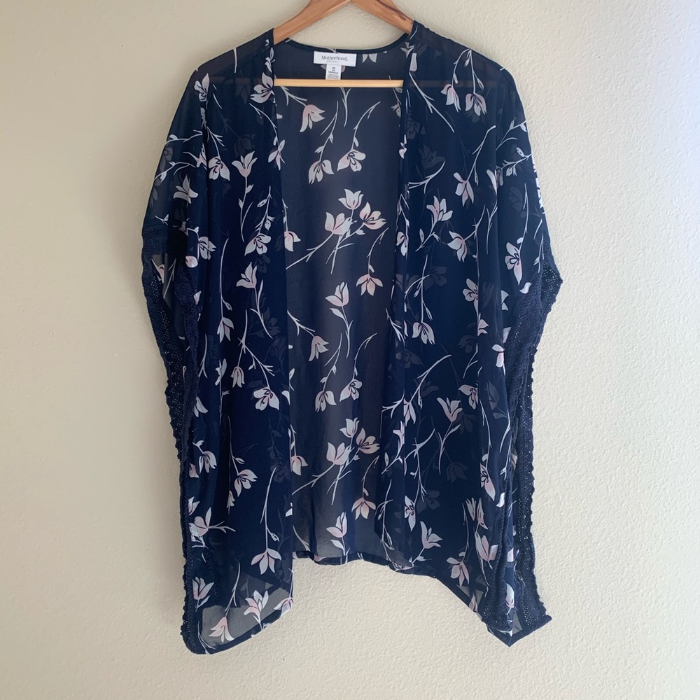 Floral Chiffon Kimono with lace lining